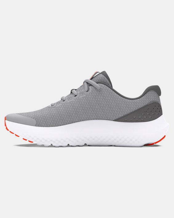 Boys' Grade School UA Surge 4 Running Shoes in Gray image number 1